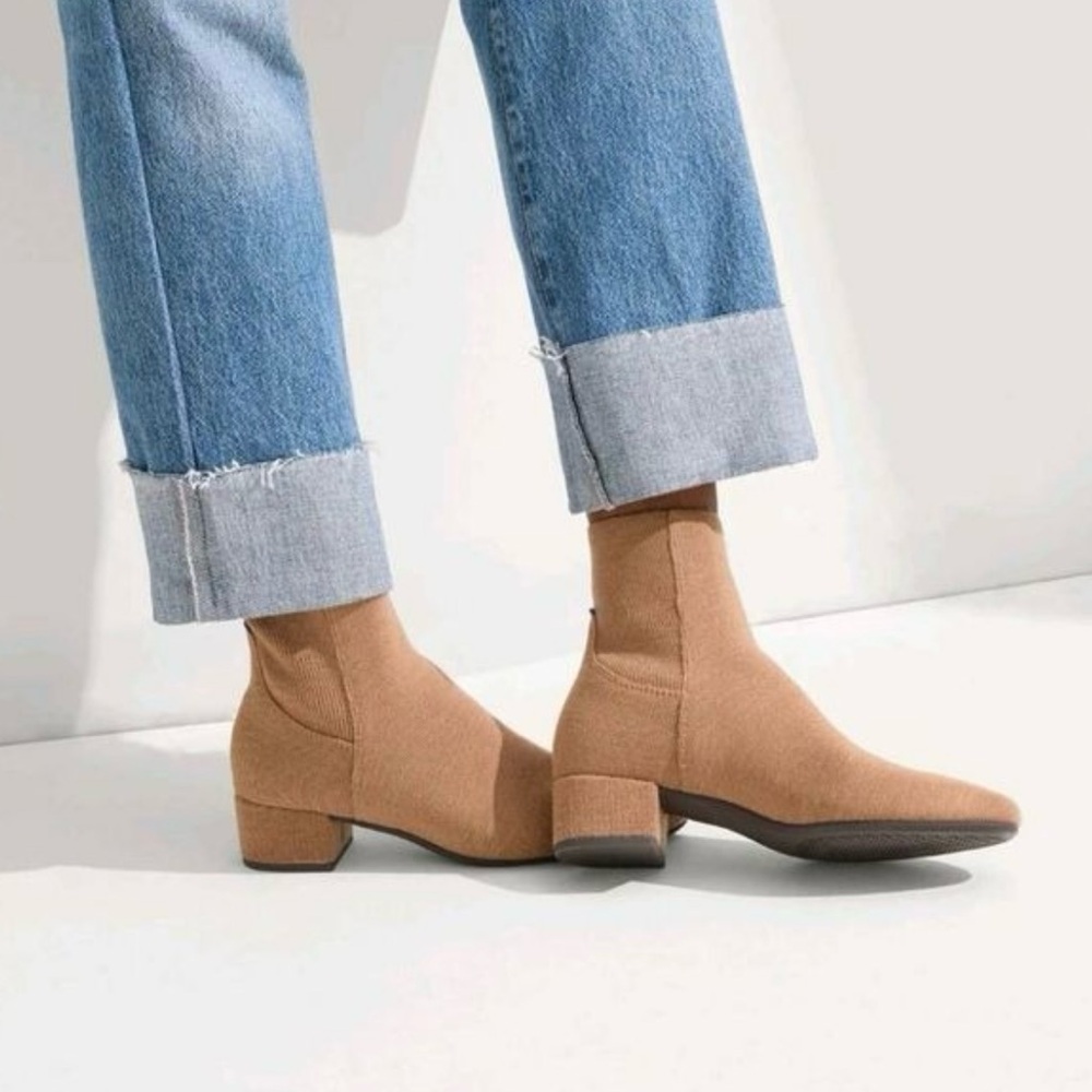 Rothy's The Classic Booties in Tan - Size 10